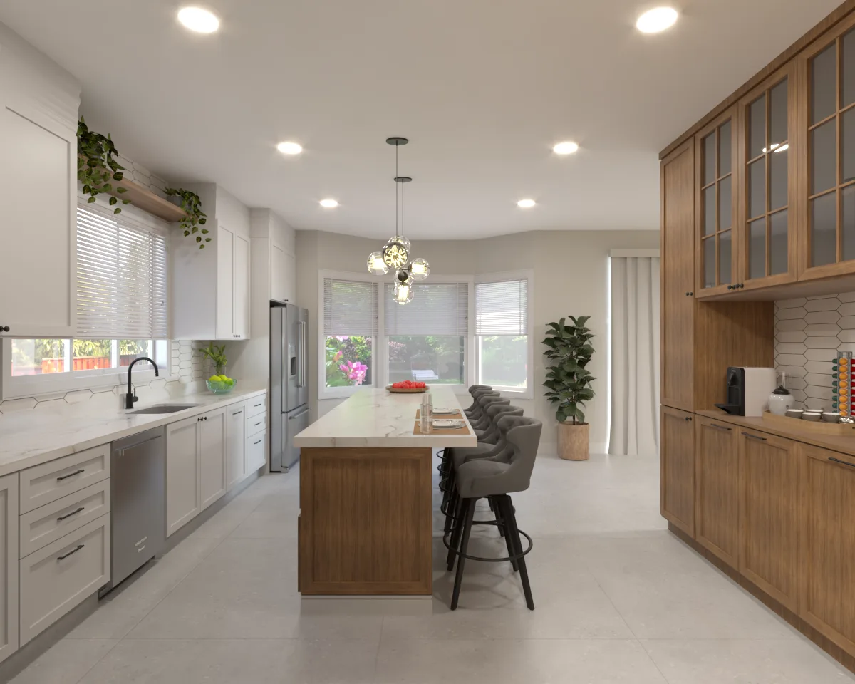 Kitchen renovation details that require specification follow-through during construction by Finch Home Studio in North Carolina