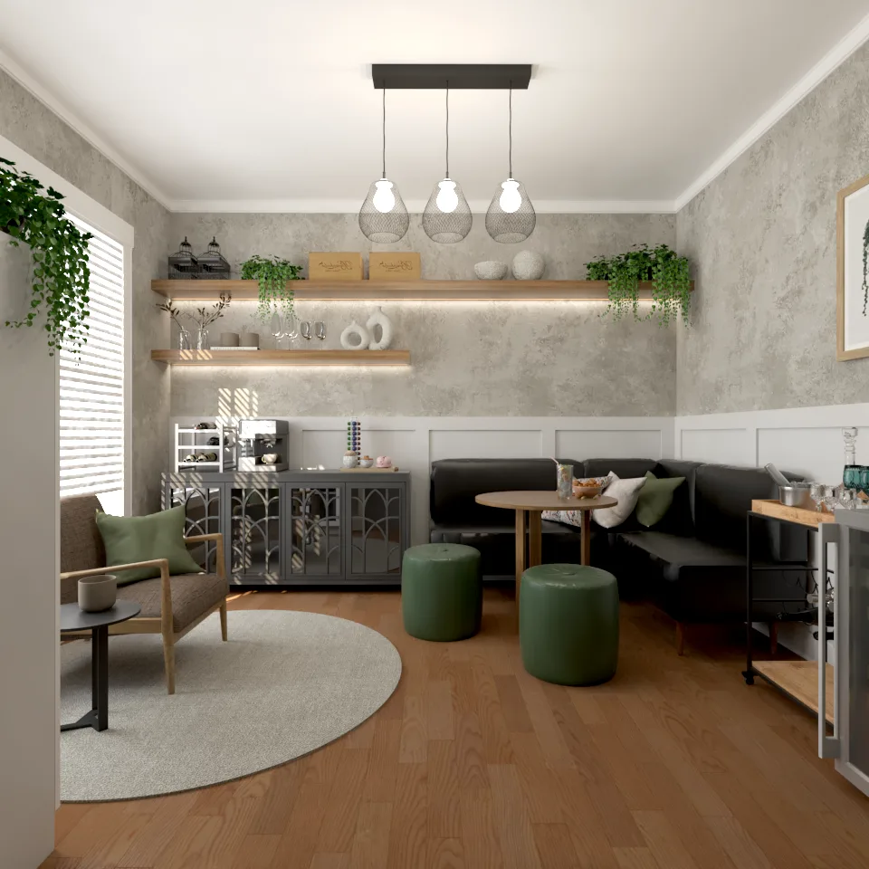 Whole-home layout decisions that support flow from one space to another by Finch Home Studio in North Carolina
