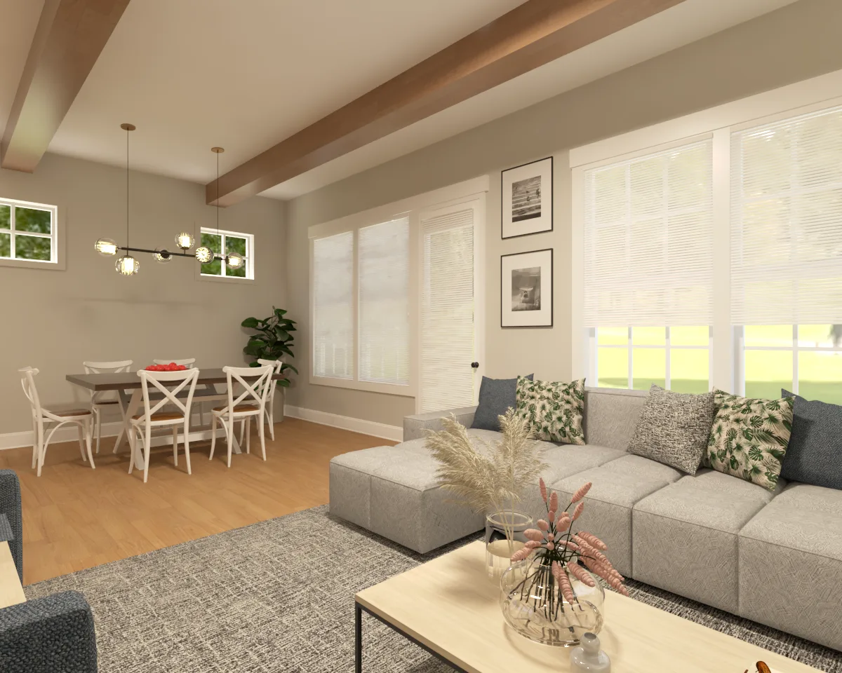 Room renovation with intentional layout, elevated finishes, and improved function by Finch Home Studio in North Carolina