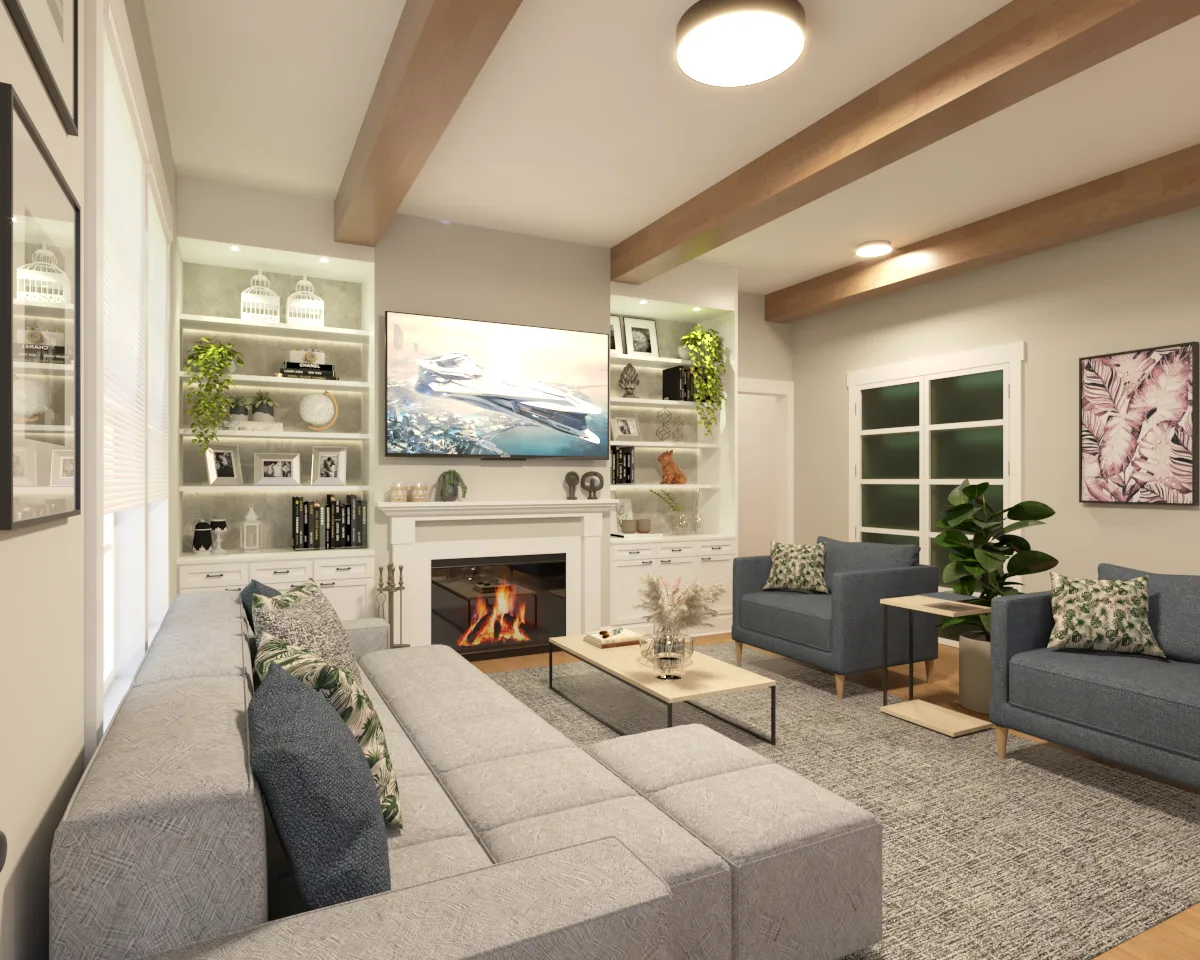 Multi-room design decisions organized around function and flow by Finch Home Studio in North Carolina