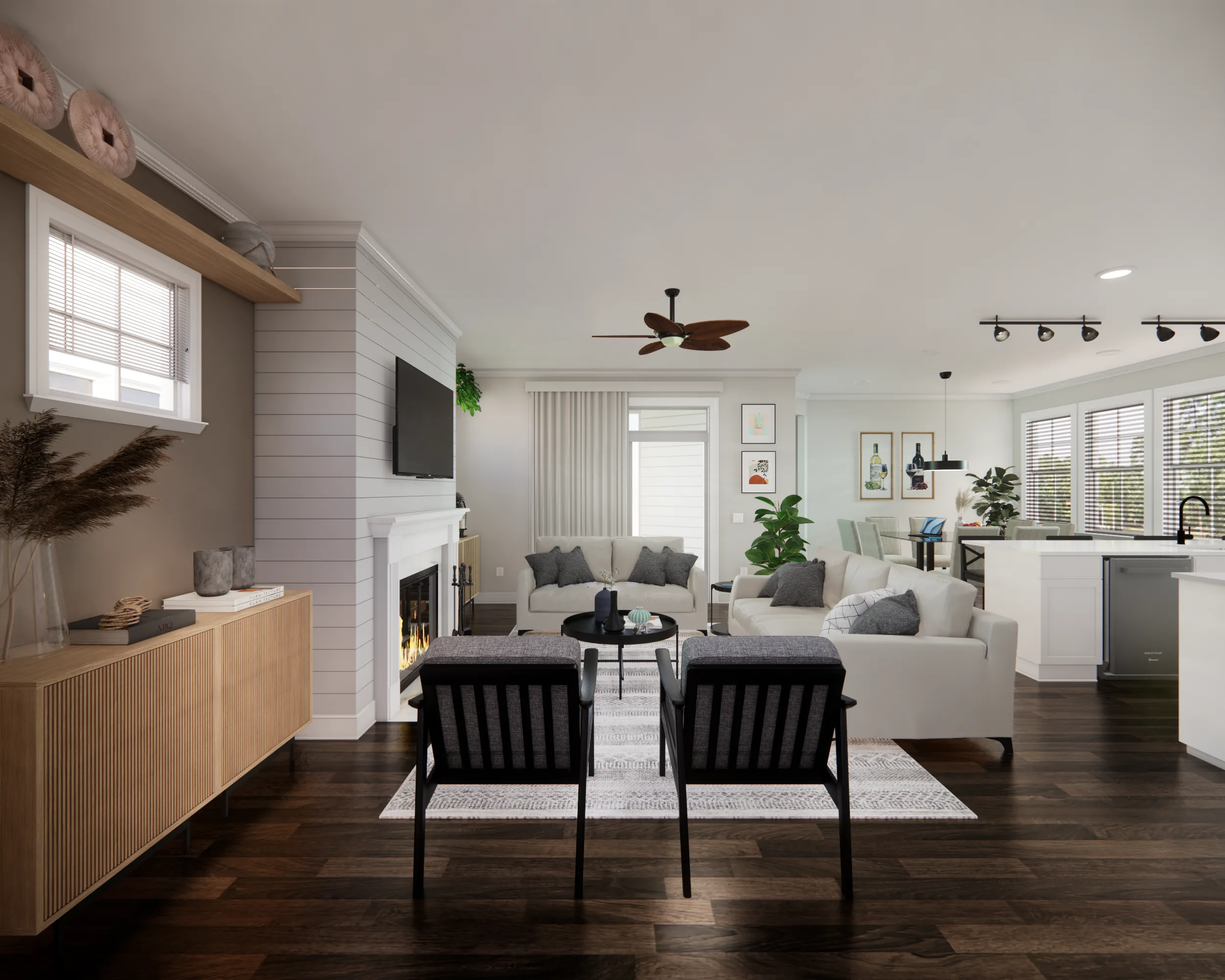 Full-room renovation with intentional layout and elevated finish selections by Finch Home Studio in North Carolina