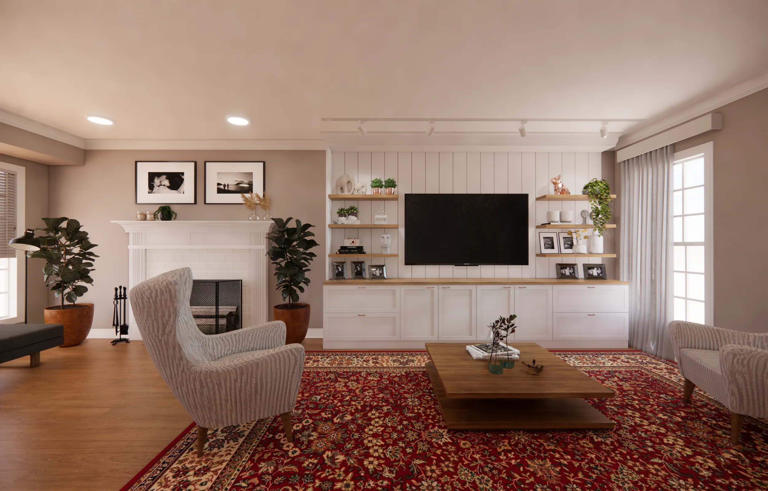 Remote-friendly room direction with furnishings, layout, and styling logic by Finch Home Studio in North Carolina